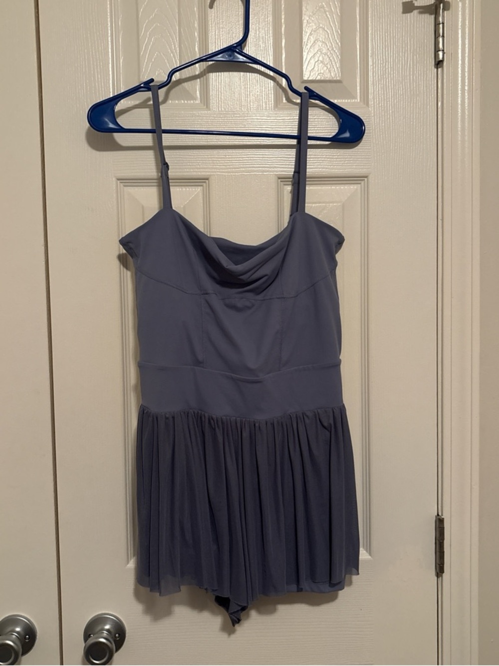 Lavender Blue Spaghetti Strap Romper